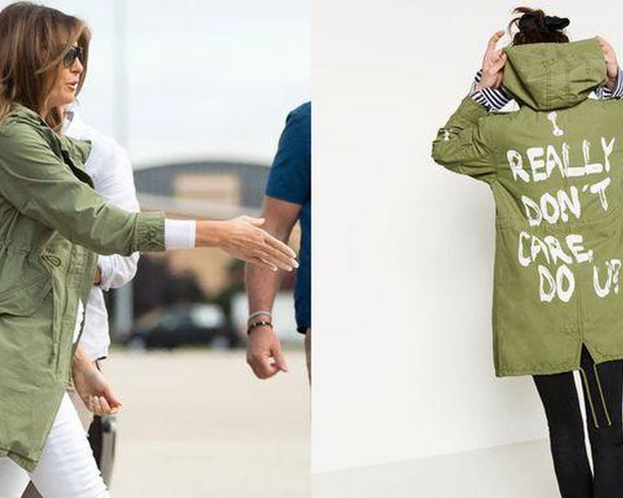 Melania Trump wears jacket with slogan “I don’t really care do u?” to visit a migrant child detention centre