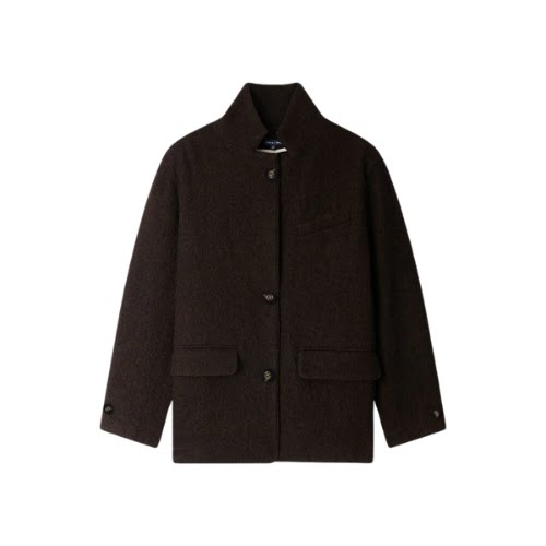 Claude Brown Marl Brushed Wool Jacket, €365, Soeur