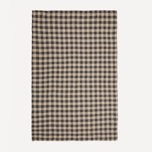 Licorice gingham tablecloth, €150, Liberty