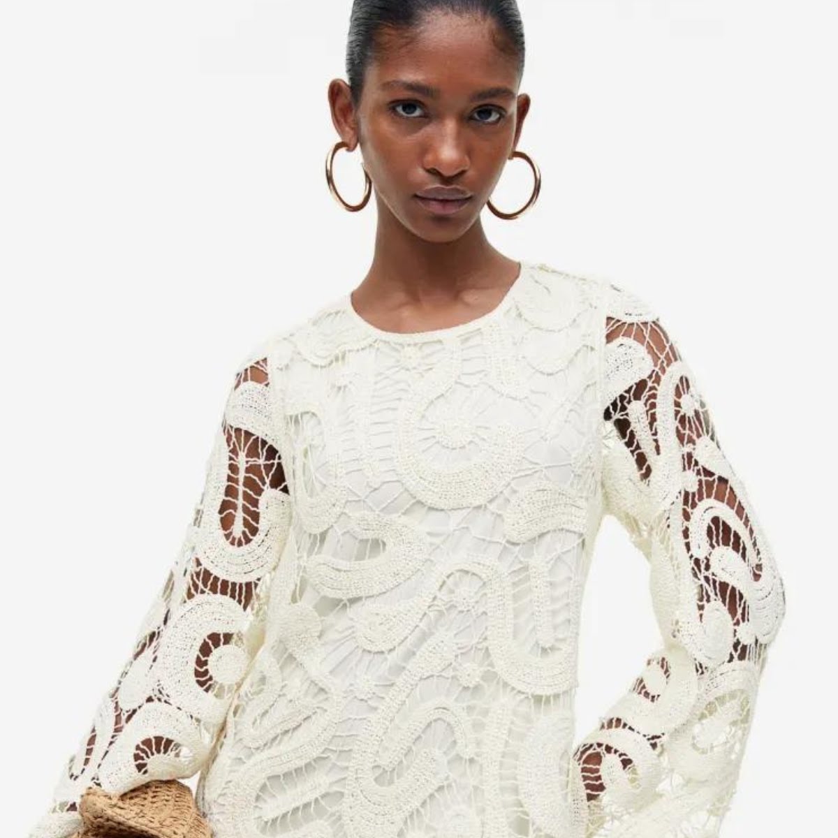 Crochet-Look A-Line Dress, €79.99