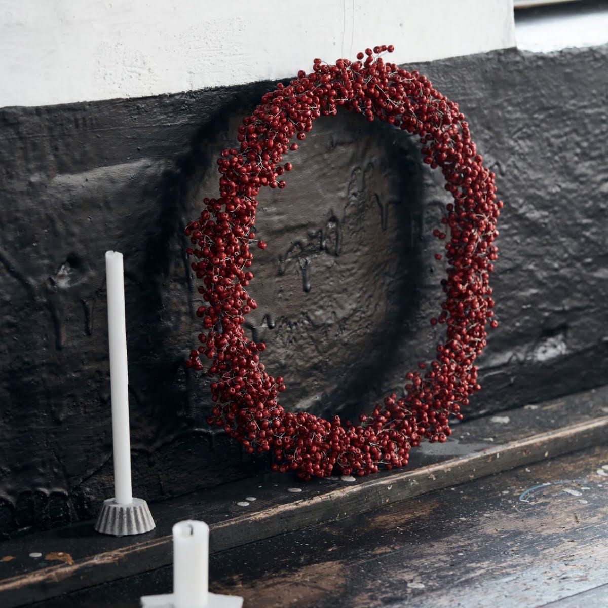 Red berries wreath, €58, April and the Bear