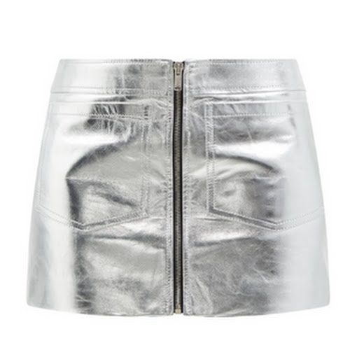 Saint Laurent Zipped Metallic-Leather Mini Skirt €1,890