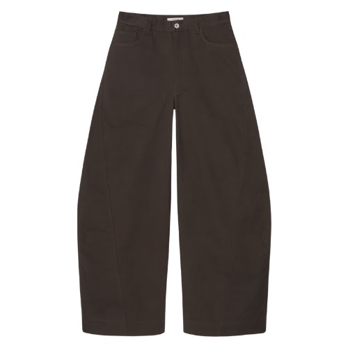 Deconstructed Cotton Barrel-Leg Trousers, €89, COS