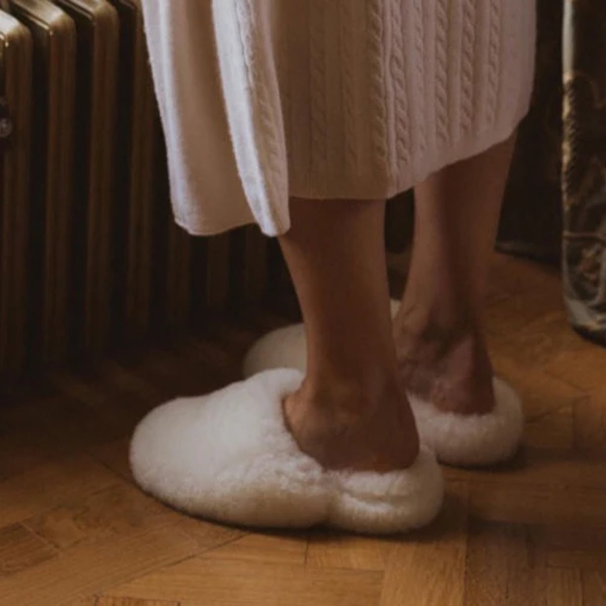 The Little Finery Sheepskin Slippers, €140.95