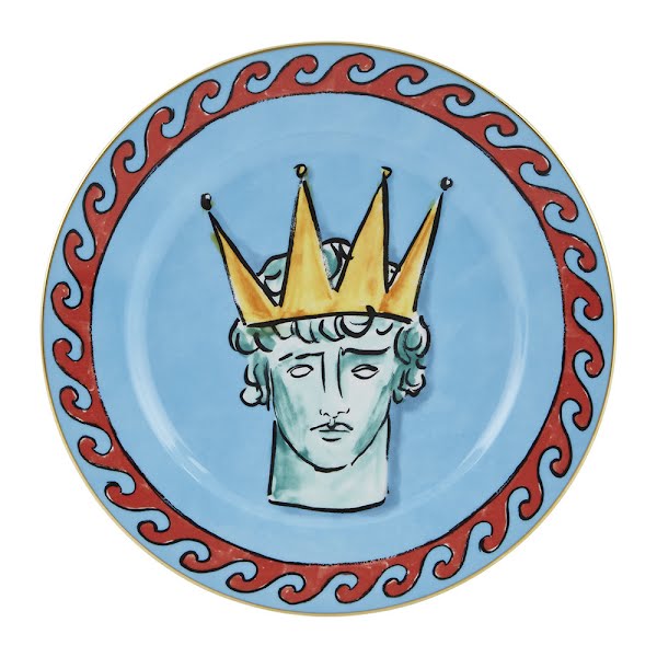 Luke Edward Hall Crown dinner plate, €89, Amara