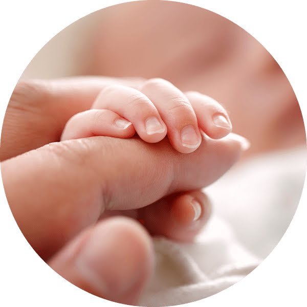 Newborn baby's hand