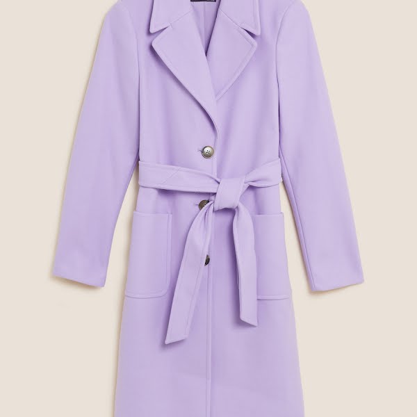 Belted Single Breasted Tailored Coat, €82, M&S