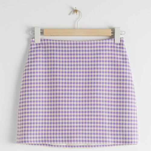 & Other Stories Gingham Mini Skirt, €41