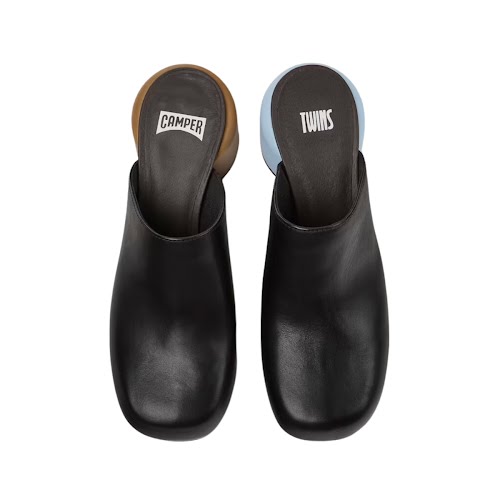 Camper Black Leather Clogs, €165