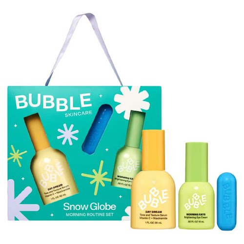 Bubble Snow Globe Morning Routine Set, €40