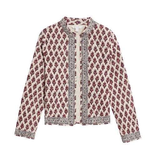Sienna Miller x M&S Pure Cotton Printed Quilted Jacket, €88, M&S
