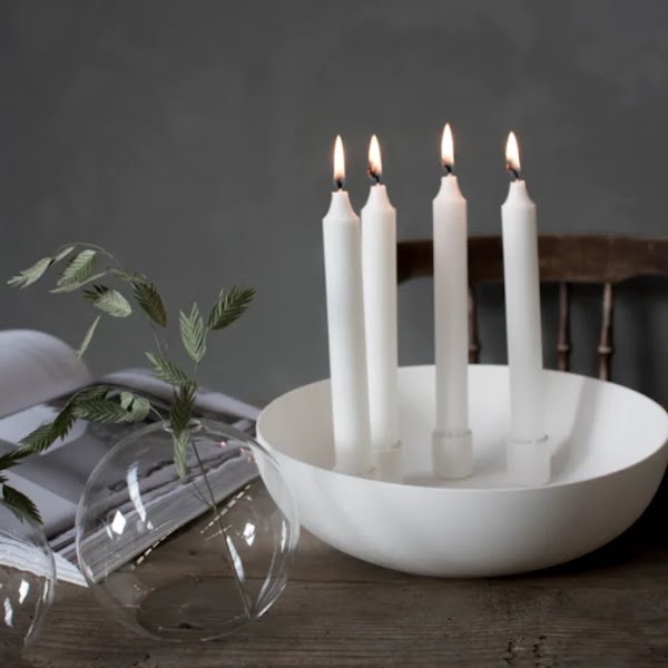 Round Tray with Candle Holder, €45, Nordic Elements