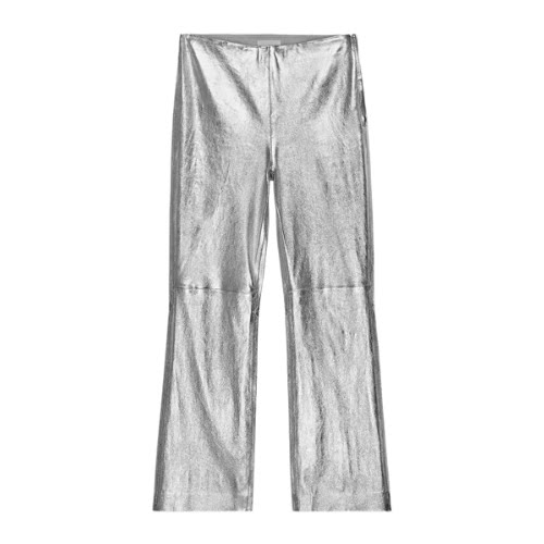 Cropped Stretch Leather Trousers, €359