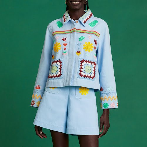 Boxy Embroidered Cotton Jacket, €179, & Other Stories