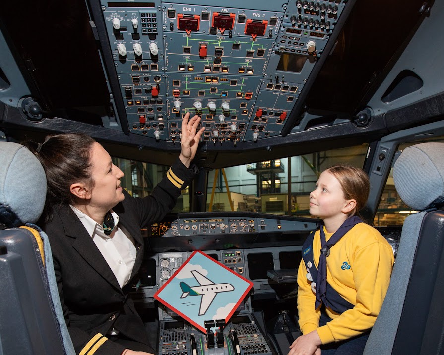 Aer Lingus and Irish Girl Guides encouraging more girls to consider becoming pilots and engineers