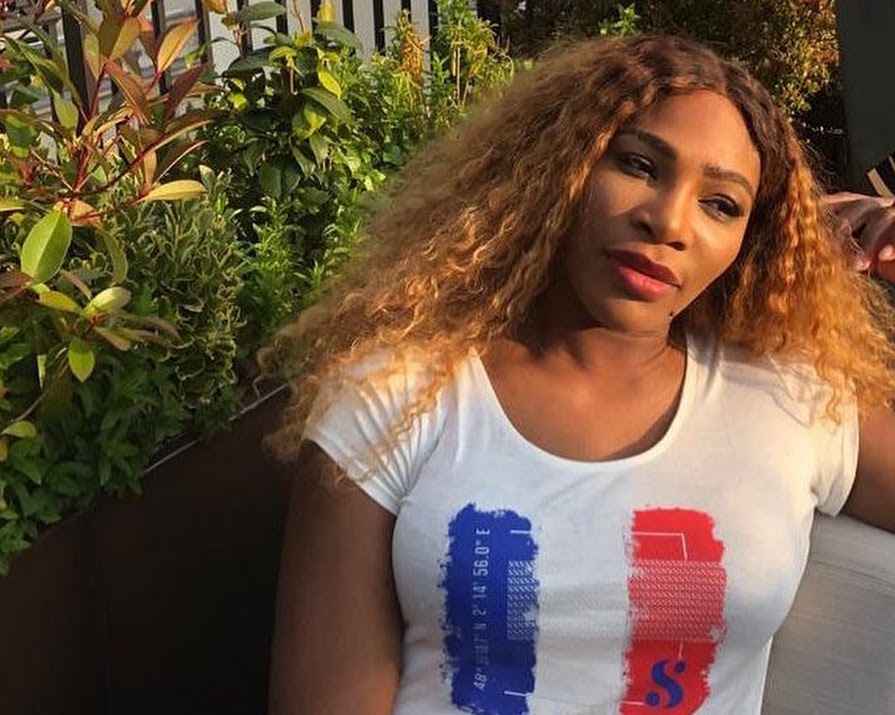 Serena Williams makes feminist statement with custom-made tennis outfit
