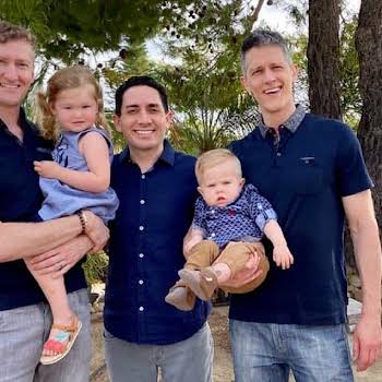 Unique families: Gay ‘throuple’ open up about landmark battle to be named their children’s fathers