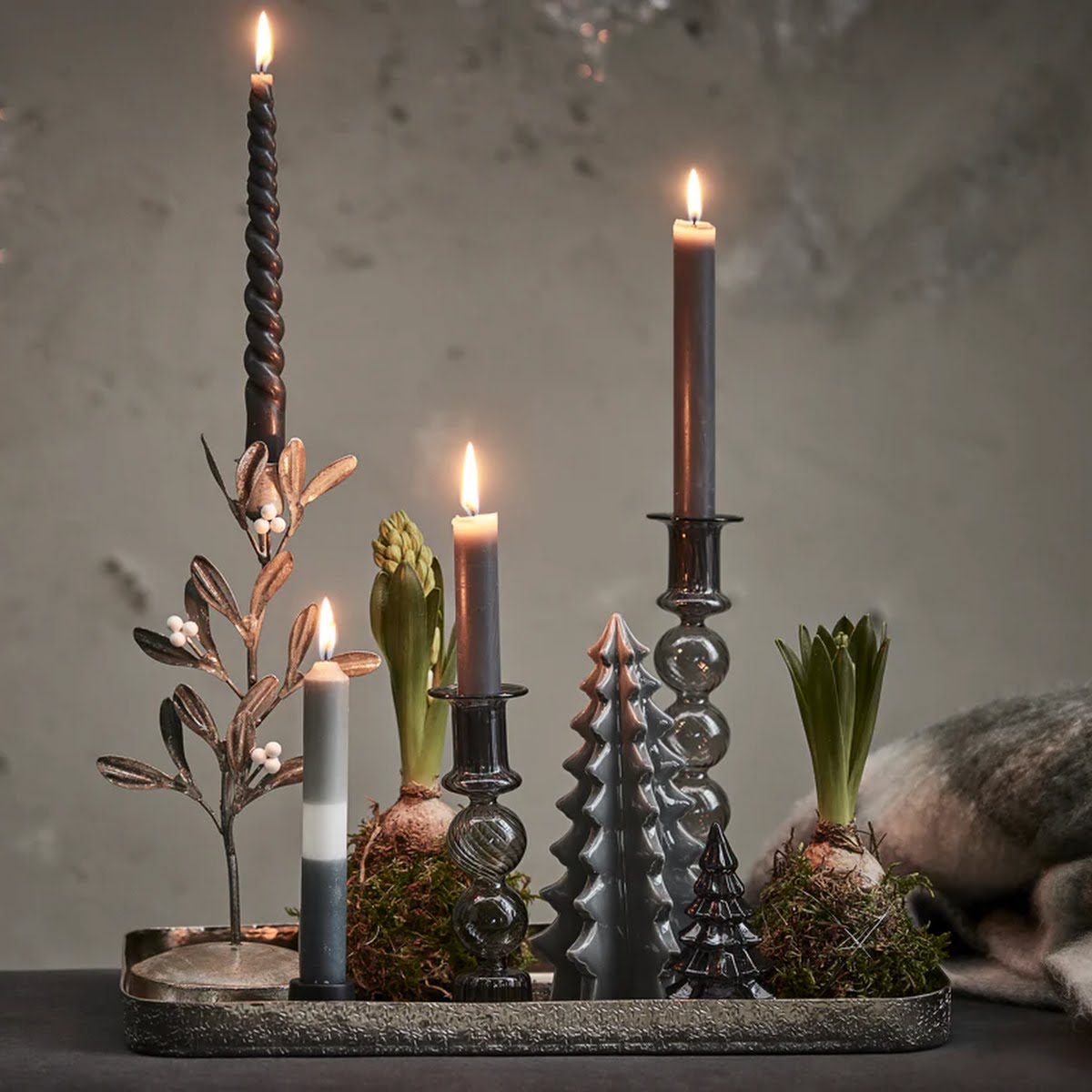 Silver branch candleholder, €35