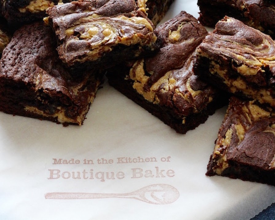 Boutique Bake’s Peanut Butter Swirl Chocolate Brownies