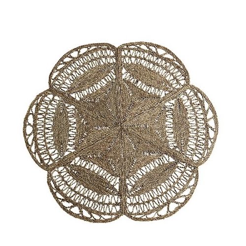 Round seagrass rug, €109.95, Folkster