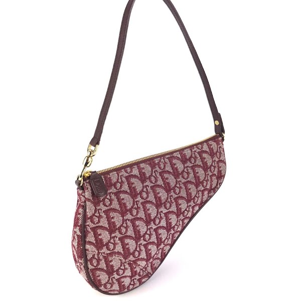 Dior Paris Burgundy Small ‘Saddle Bag’, €945
