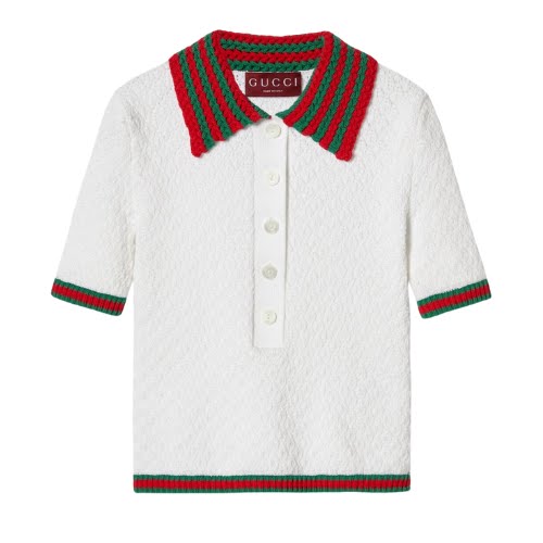 Cotton Lace Polo T-Shirt, €1,250, Gucci