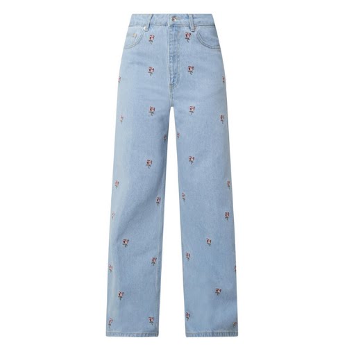 Rose Embroidered Denim Pants, €175, Farm Rio