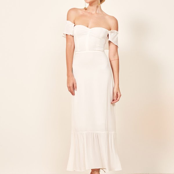 Butterfly Dress Ivory, €340, Reformation