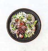 What to eat this week: Beef with green chilli, soy, black sesame and soba