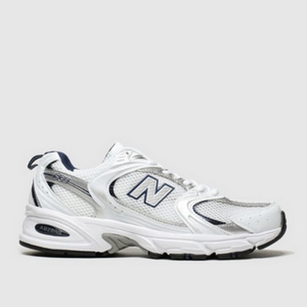 New Balance White & Silver 530 Trainers, €119, Schuh