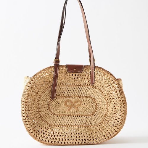 Anya Hindmarch Raffia and Leather Basket Tote Bag, €680, Matches Fashion