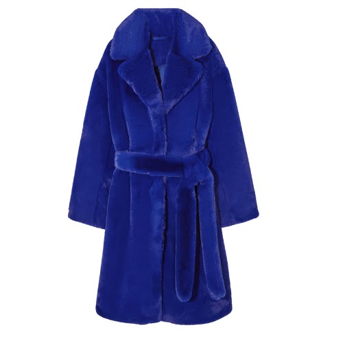 Belted Faux Fur Coat, €100