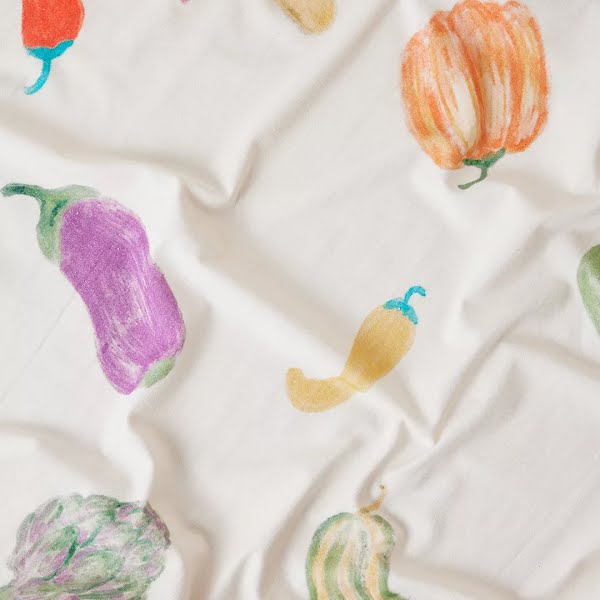 Anna + Nina Vegetable Party Tablecloth, €70, Anthropologie