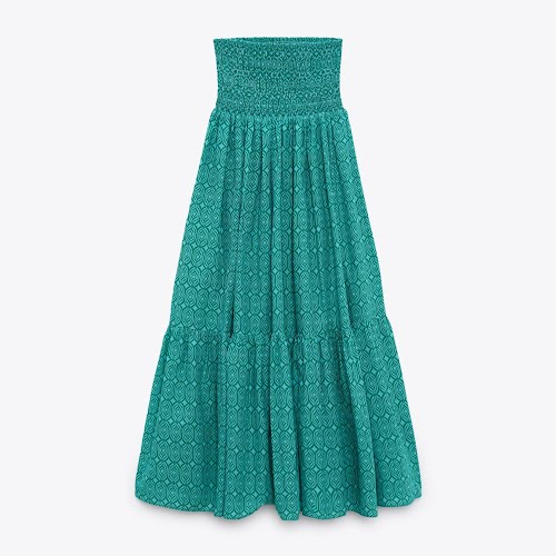 Zara Long Printed Skirt, 249.95