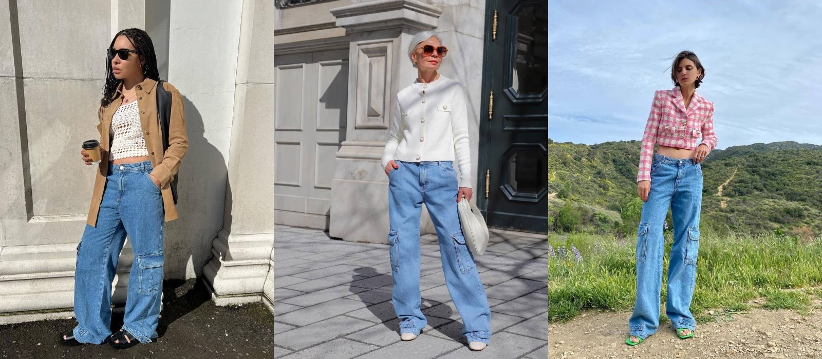 The wide leg high street jeans spotted on celebrities and street stylers alike