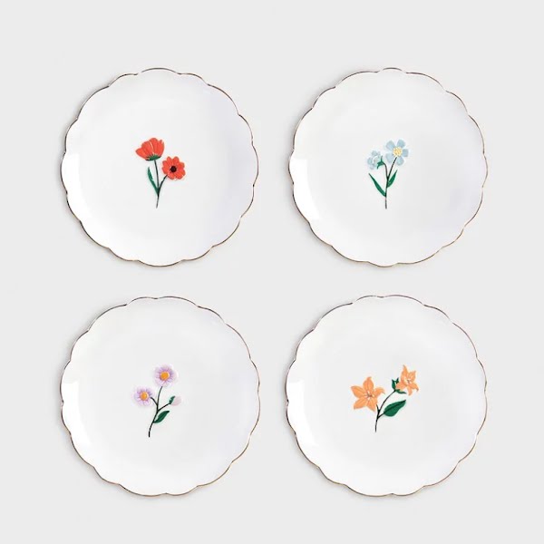 Wildflower Plates set of 4, €58, The Old Mill Stores