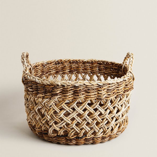 Banana leaf basket, €59.99, Zara Home