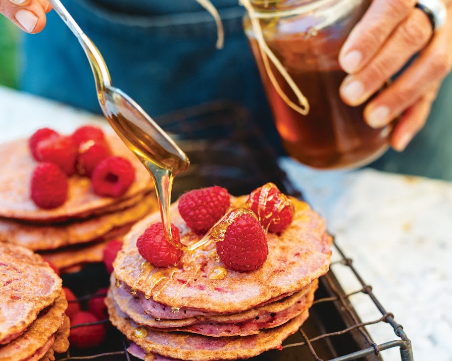 We love Sundays… buckwheat & beetroot pancakes with berries