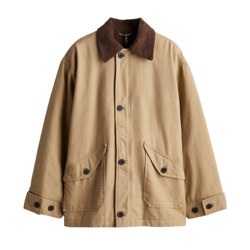 H&M Oversized Canvas Jacket,€49.99