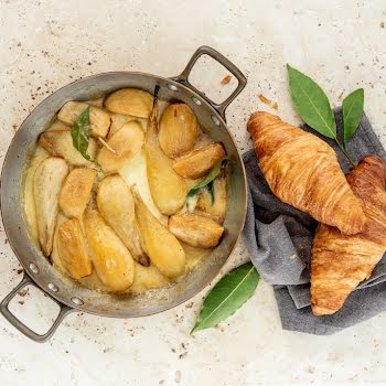 What to bake this weekend: Croissants with hot apples, pears, brown sugar and cream