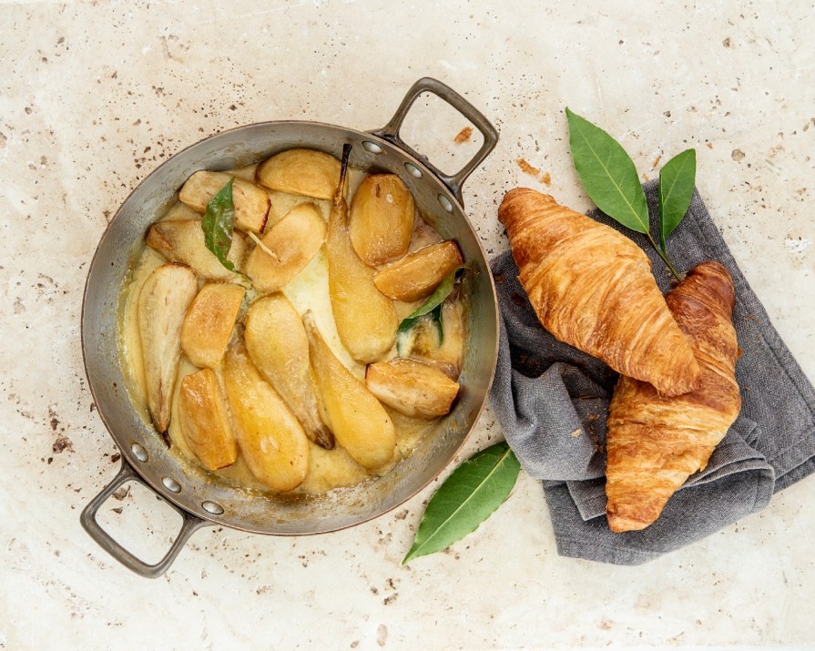 What to bake this weekend: Croissants with hot apples, pears, brown sugar and cream