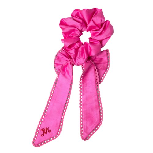 Pink Taffetta Bow Scrunchie €37.40, Damson Madder