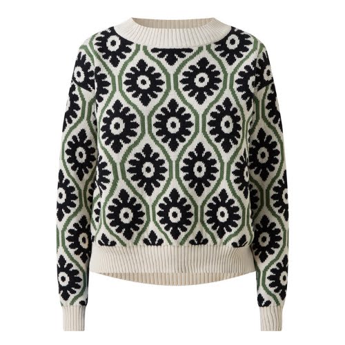 Weekend Max Mara Tavola Round Neck Patterned Sweater, €255