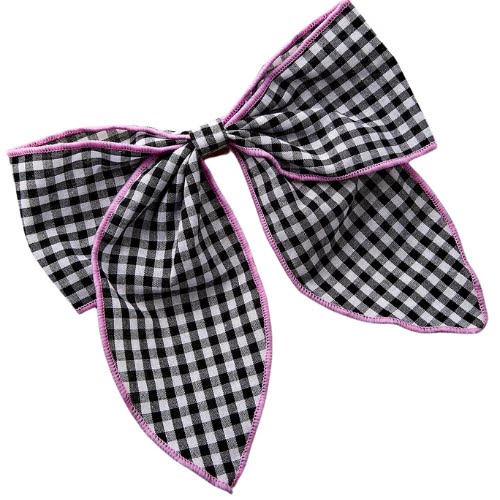 Gingham Bow Hair Clip, €15, Urban Outfitters