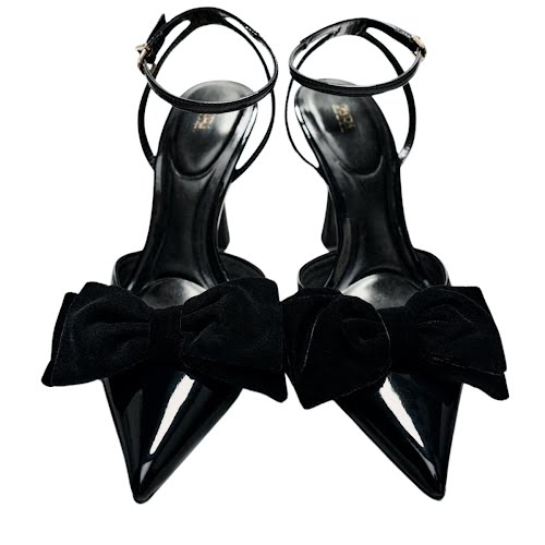 Zara Velvet Bow Stilettos, €39.95