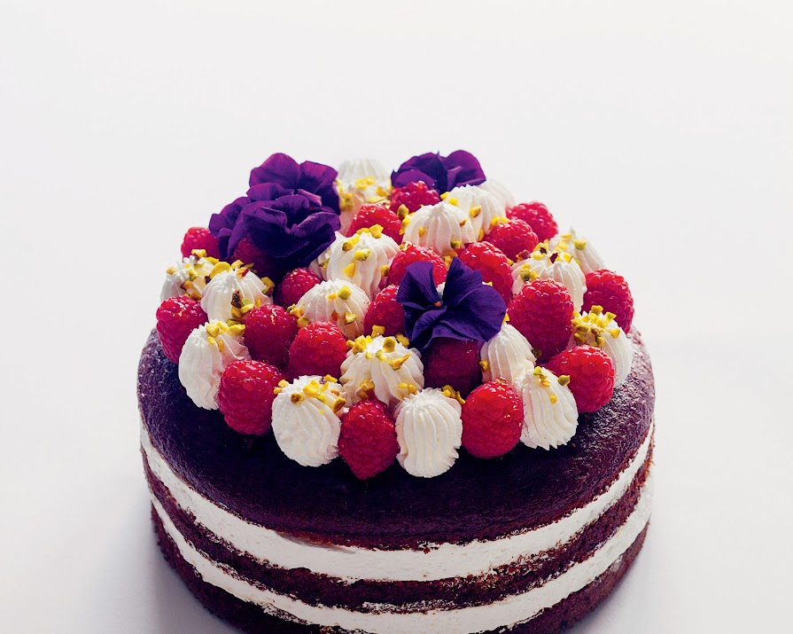 This stunning raspberry cake is gluten-free