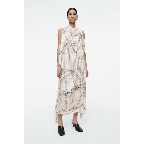 Cos Asymmetric Chain-Print Midi Dress, €195