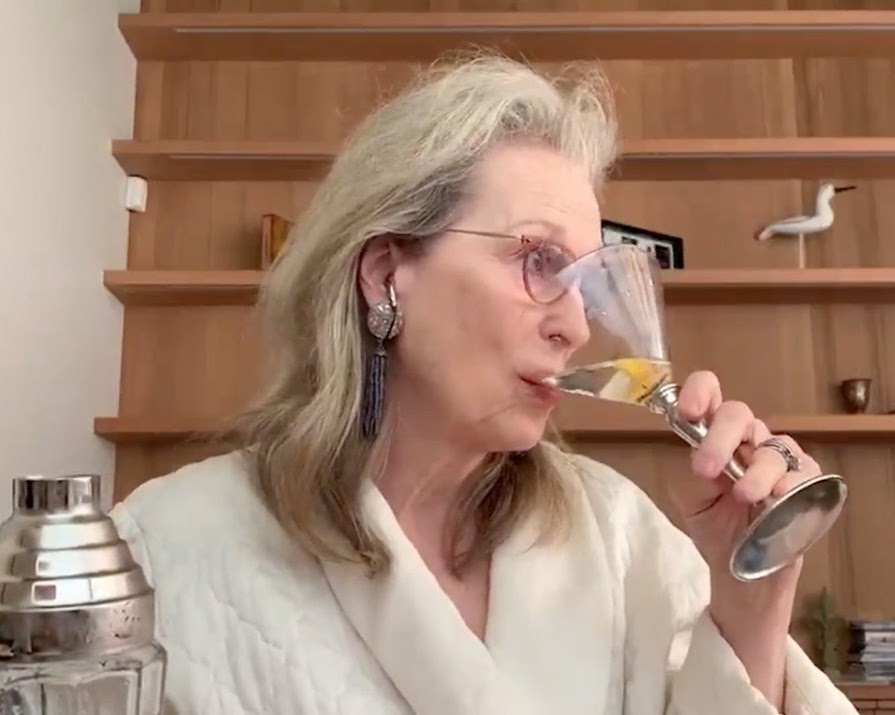 Sipping a cocktail in a dressing gown during lockdown? Let’s all be more like Meryl Streep