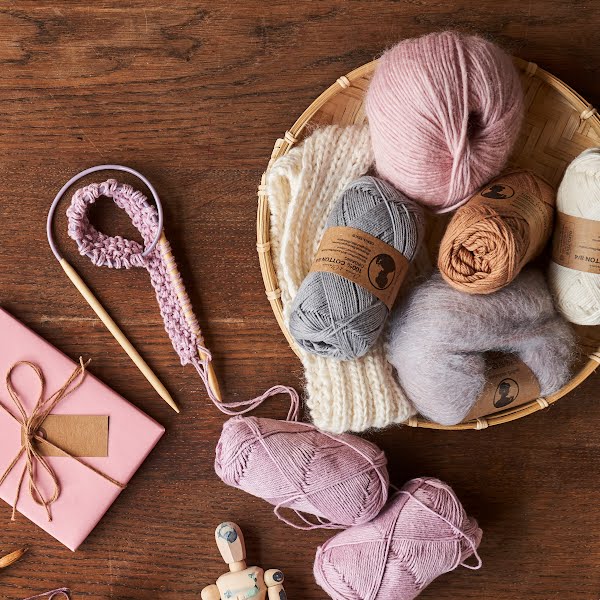 Yarn, from €0.48, circular knitting needles, €1.39