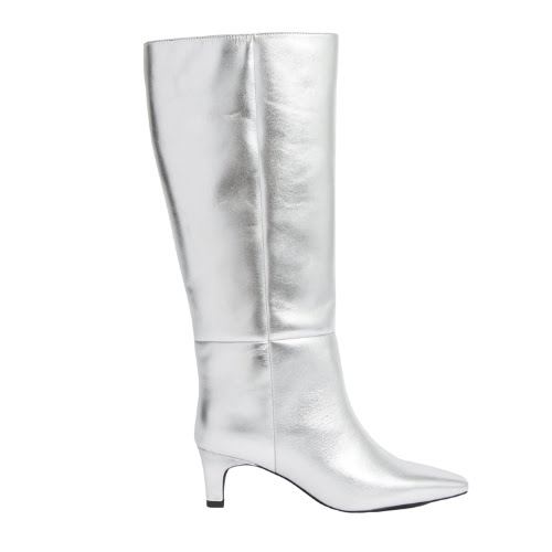 Leather Kitten Heel Knee High Boots, €175